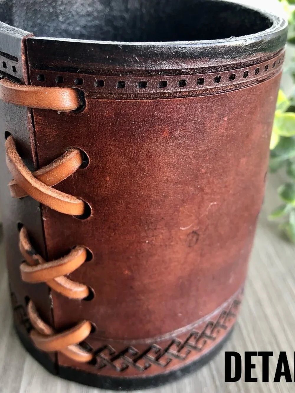 Alto's Atelier Handmade Engraved Leather Pencil Holder: I Love You Dad, Gift